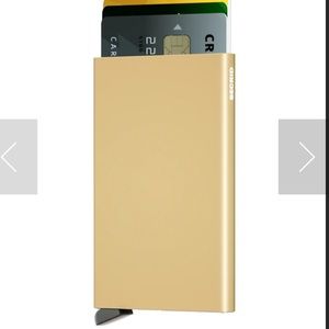 Secrid Mens Cardprotector Gold NWT
